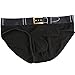 Barsty Men's Thong G-string Elastic Smooth Bikini Airplane Sexy Underwear Black L