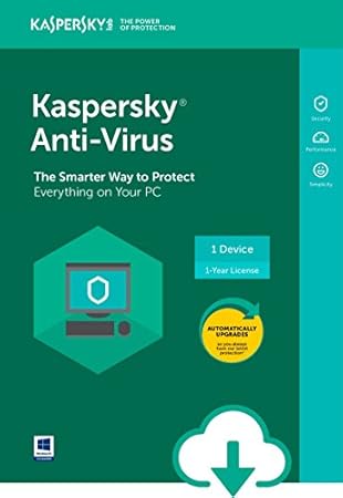 Kaspersky Anti-Virus 2018 | 1 Device | 1 Year [PC Download]