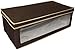 Household Essentials 634 Vision Storage Box | Brown Coffee Linen | Large