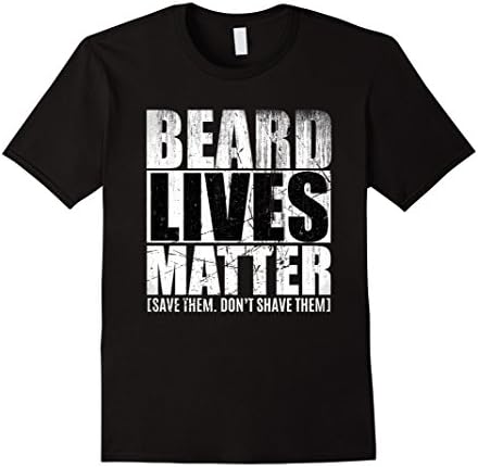 Men's Beard shirts for Men BEARD LIVES MATTER Bearded Men Shirts 3XL Black