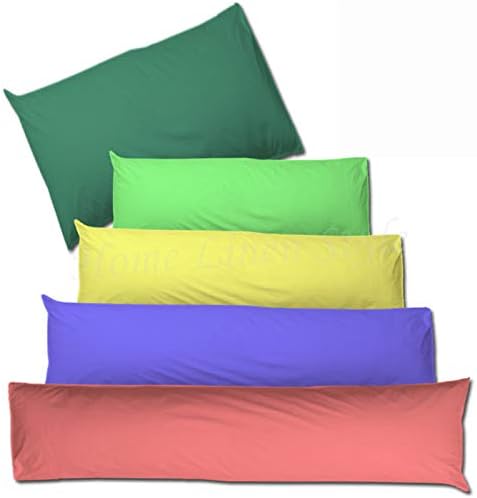 Home Linen Furnishing BOLSTER PILLOWCASE 150TC Percale Quality In 6 Sizes and 24 Colours (King Size, Bottle green)