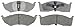 ACDelco 14D730AC Advantage Ceramic Front Disc Brake Pad Set