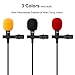 PoP voice Lavalier Lapel Microphone, Omnidirectional Condenser Mic for Apple iPhone iPad Mac Android Smartphones, YouTube, Interview, Studio, Video, Recording Mic,6 Wind Muffs+8 Ft Extension Cable