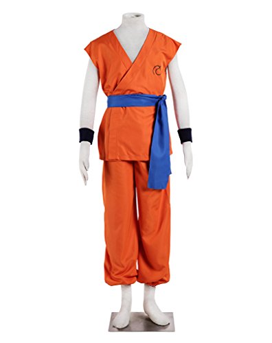 Dazcos Dragon for Adult Yellow Son Goku Cosplay Costume