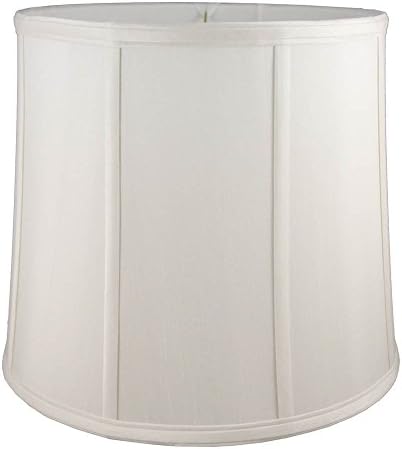 Round Drum Lampshade in Cream (10 in. Diam x 11 in. H)