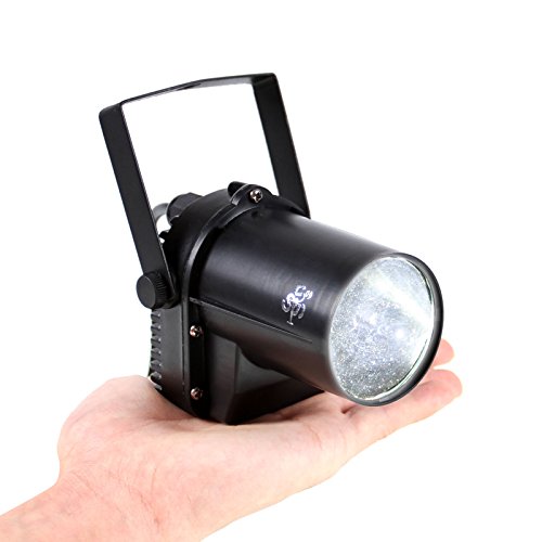 TSSS XL100-W-X4 3W White LED Spotlight Party Stage Light with Stand for Disco Pub Light (4 Pack)