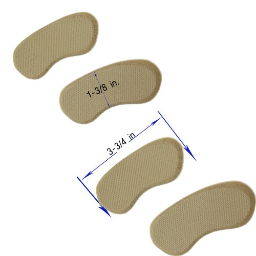 Heel Grips - Rubber Shoe Grips Self Adhesive-2 Pairs (4 grips)