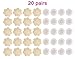 DaisyFormals 20 Pairs Sexy Pasties Satin Nipple Cover Breast Petal pasties Disposable(Flower & Round)