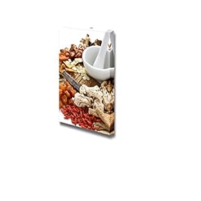 Canvas Prints Wall Art - Chinese Food Therapy, Traditional Chinese Herbal Medicine | Modern Wall Decor/Home Decoration Stretched Gallery Canvas Wrap Giclee Print & Ready to Hang - 18" x 12"