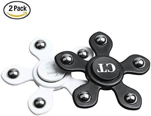 Finger Spinner Anti-Anxiety Five Shape Spinner Focusing Fidget Toy for Kids Adults Stress Reducer Relieves EDC ADHD Boredom Metal Bearing - Hand Finger Spinner Toy Ultra Durable 2PCS