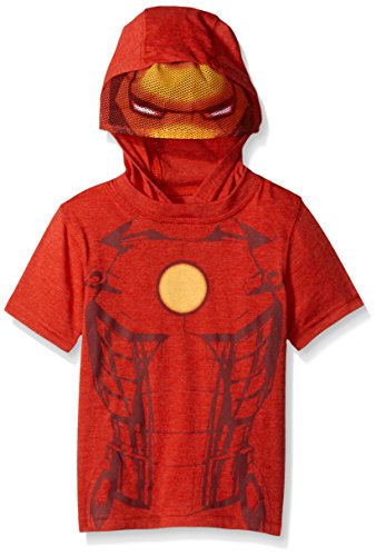 Marvel Boys' Costume Masked Hooded T-Shirt