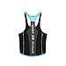 ICOOLTECH Men's Fitness Gym Muscle Cut Stringer Bodybuilding Workout Sleeveless Tank Top Shirts (US - X-Large, Black Blue)