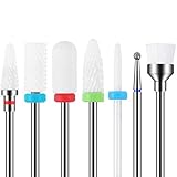 MAQUITA Punte Fresa Unghie, set di manicure elettrico da 7 pezzi Kit di trapano 