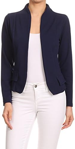 MissMissy Womens Casual Business Slim Fit Long Sleeve Blazer Jackets J907