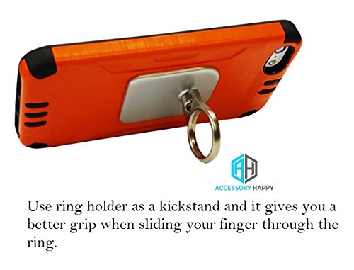 Universal 2 in 1 Phone Lanyard & Ring Stent, Cell Phone Tether Neck strap Holder Wrist Strap Ring Stent Kickstand For iPhone 5 6 6S 7 8 8 Plus Galaxy S7 Note 3 4 5 and Other Mobile Phones (Silver)