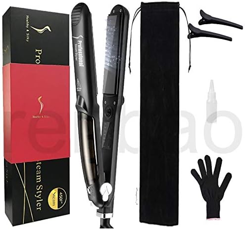 Professional Steam Hair Straightener Ceramic Vapor Hair Flat Iron Seam Hair Straightening Iron Curler Steamer Hair Styling Tool