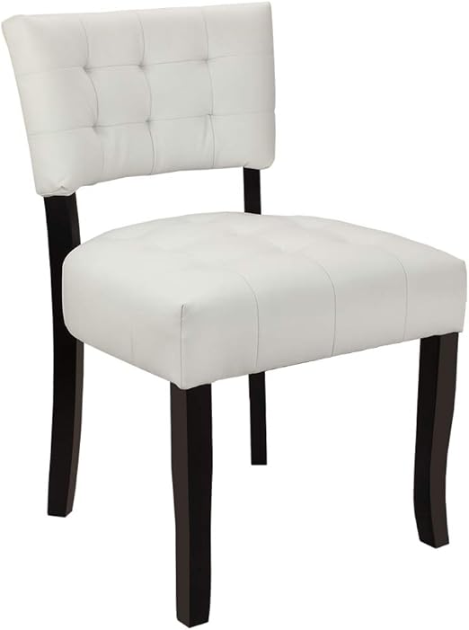Amazon Com Homegear Oversized Tufted Faux Leather Accent Chair