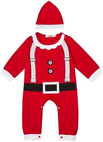 サンタ コスプレ衣装 国内即発送 赤ちゃん クリスマス コスチューム ベビー ロンパース 男の子 女の子 人気 長袖 カバーオール 出産祝い 撮影 子供服 仮装 着ぐるみ 子ども服 帽子付き パーティー ジャンプスーツ サンタクロース 秋冬 忘年会