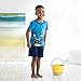 Gerber Graduates Baby Boys' Toddler 2 Pack Short Sleeve Top, Shark/Iguana, 4T