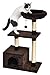 Amazon Basics Cat Tree with Base Condo - 24 x 19 x 50 Inches, Small, Dark Brown