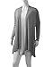 AMORE ALLFY Women's Extra Long Cardigan Heather Grey X-Large