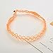 Kingfansion Stretch Gothic Tattoo Henna Choker Hippy Pendant Necklace Elastic 80s 90s (Orange)