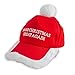 Santa Baseball Cap with 'Make Christmas Great Again' Embroidery Christmas Hat Red/White