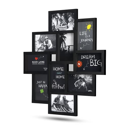 2 Pack 4x6 Picture Frames Collage for Wall Hanging, 10 Opening Multiple