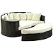 Modway Taiji Outdoor Patio Daybed in Espresso White