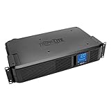 Tripp Lite 1200VA Smart UPS Battery Back Up, 700W Rack-Mount/Tower, 8 Outlets, LCD Display, AVR, USB, DB9 2URM, 3 Year Warranty & $250,000 Insurance (SMART1200LCD)
