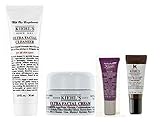 4 Piece Travel Set, Ultra Facial Cream, Calendula Deep Cleansing Foaming Face Wash, Super Multi-Corrective Eye-Opening Serum, Powerful-Strength Line-Reducing Concentrate