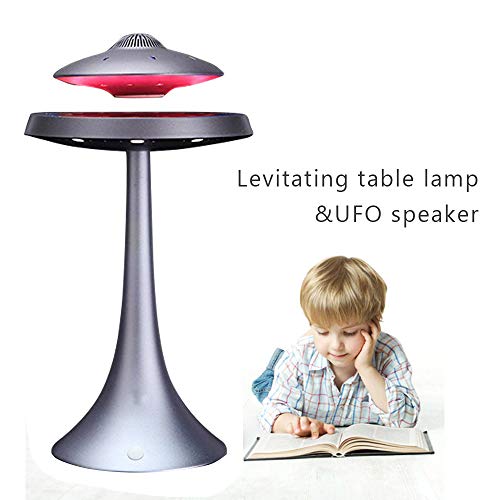 Levitating-Floating-Speaker-Magnetic-UFO-Bluetooth-Speaker-V40-LED-Lamp-Bluetooth-Speaker-with-5W-Stereo-Sound-Wireless-Charge-360-Degree-Rotation-for-HomeOffice-DecorUnique-GiftsGrey