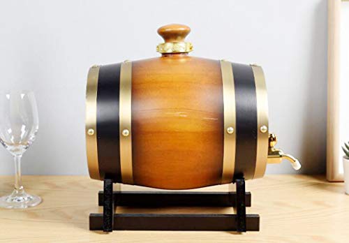DPPAN Eichenholz Weinfass Holzfass, Bierfässer Vintage Holz zu Lagerung Whisky Bier Bourbon Tequila Rum Essig… – Bild 4