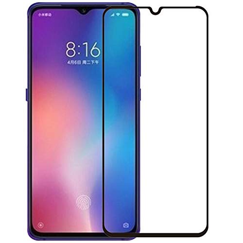 Q Box® Tempered glass for Mi 9 edge to edge screen protector full coverage full glue premium tempered glass 9h hardness with anti scratch oil resistance