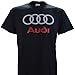 Audi Logo on a Black T Shirt