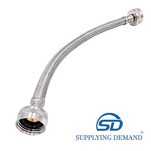 Supplying Demand 41025 Clothes Dryer Steam Hose Installation Kit Braided Stainless Steel 5 Ft