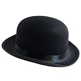 Black Derby Deluxe Costume Hat by Funny Party Hats (Derby Hat) (Apparel)