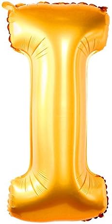 Gold "I" Oversized 40 Inch Decorations Dazzling Balloons