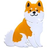 Cute Akita Inu Dog Claw Clips,Cellulose Acetate Hair Clips,Small Puppy Claw Clips for Women