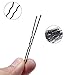 DNHCLL 100PCS Black Metal U-Shape Bobby Pins Curved Bun Hair Clip,Special Hair Pin Of The Studio for Girls Women and Hairdressing Salon,Is Used To Add Coarse Fixed Tool