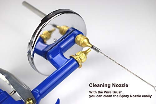 High Pressure Air Suction Siphon Feed Spray Gun for Spraying Oil-Based or Latex Paints, with Filtering and Cleaning Kits