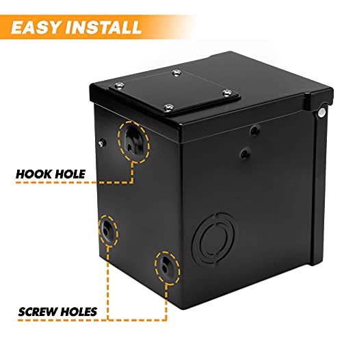 CARMTEK 30 Amp RV Outlet Box 125 Volt Enclosed Lockable Nema TT30R