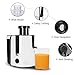 Aigostar Grape - Wide Mouth Juicers, Dual Speed Vegetable and Fruit Juicer Extractor, Centrifugal Juicer Machine Easy Clean for Celery, Whole Fruit, Anti-drip, Stainless Steel and BPA-Free