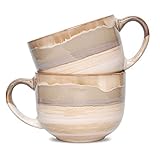 Bosmarlin Large Ceramic Coffee Mug Set of