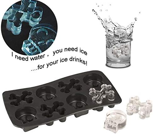 Florica Ice Cube Mould Tray Freeze Chocolate Cake Mold Shape Silicone DIY Tool Halloween Party (Sly)