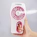 D-FantiX Handheld Fan Battery Operated Portable Water Misting Fan Personal Mister Fan with Cooling Mist Humidifier and Fan USB Powered for Beauty, Home, Office and Travel (Pink)