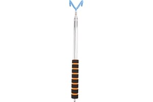 Srutueo Disc Golf Retriever Disc Golf 10 Feet Portable Telescoping Pole with Hook for Outdoor Flying Disc
