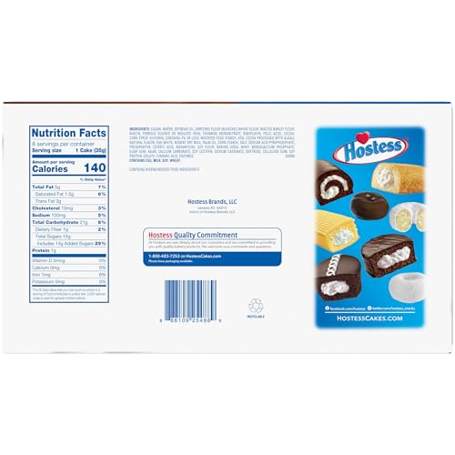 HOSTESS CHOCOLATE DRIZZLE BABY BUNDTS, 8 CAKES