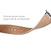 WFEAGL Compatible Apple Watch Band 38mm, Top Grain Leather Band Replacement Strap with Stainless Steel Clasp for iWatch Series 3,Series 2,Series 1,Sport, Edition (Camel Band+Silver Buckle)