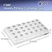 GMS 7 Day Pill Organizer Tray for Medications, Vitamins, and Supplements - Large with Removable Daily Pill Boxes with 4 Compartments Each - Great for Travel - Clear